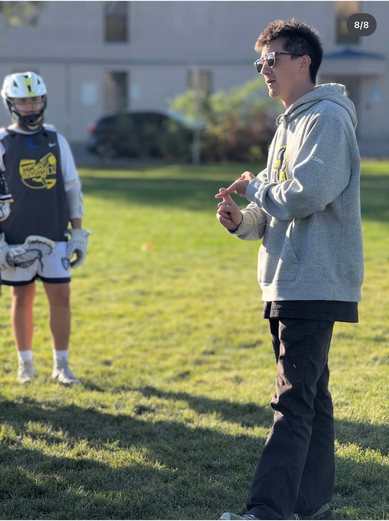 Coach Dominick lacrosse training photo 5